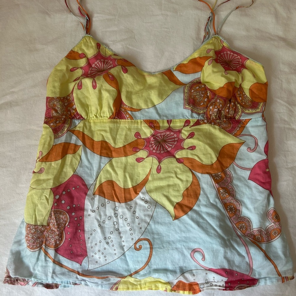 2000s gap flowy tank top